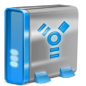 Blue Firewire Icon 96x96 png